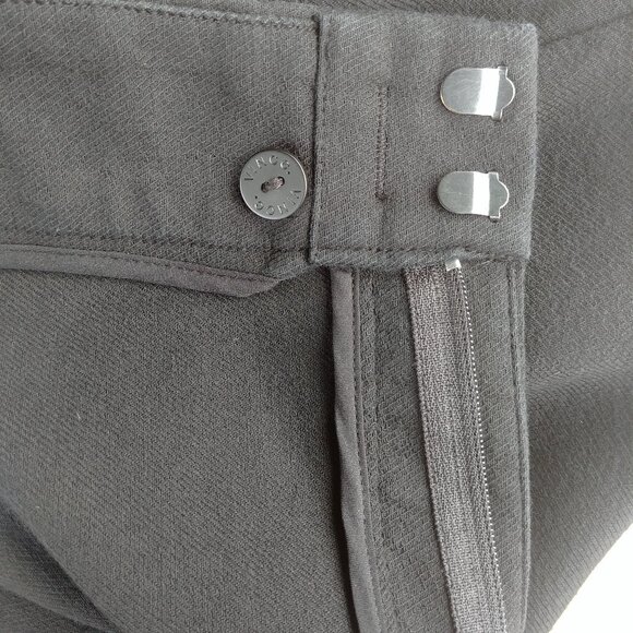 Vince wide leg cropped black cotton pants comfortable trousers sz 16 - Picture 5 of 12